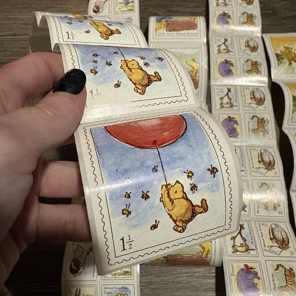 VTG Classic Winnie The Pooh Christopher Robin & Piglet Sticker Box Set - Picture 6 of 14